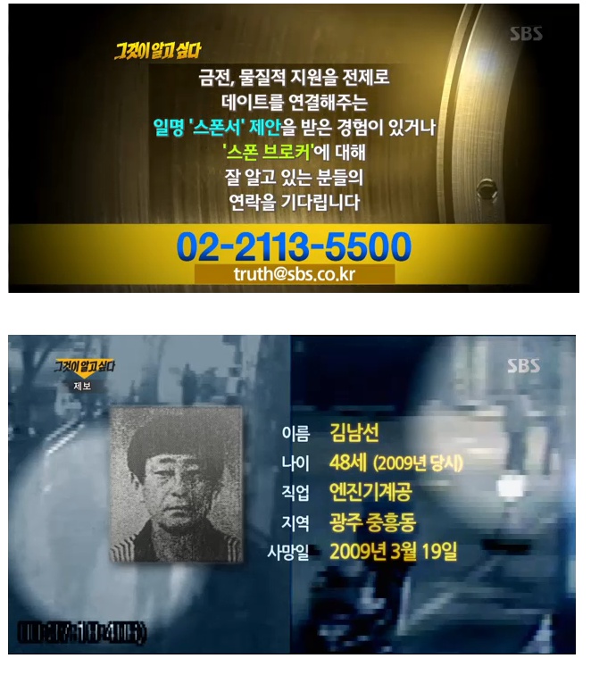 그것이 알고 싶다 관련자료 2