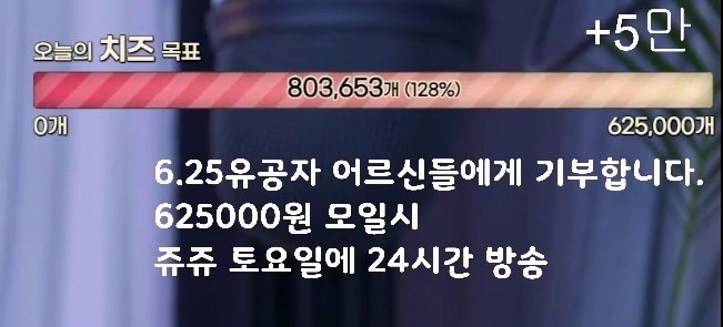 6.25 참전용사를 위해 기부 방송을 진행한 여캠