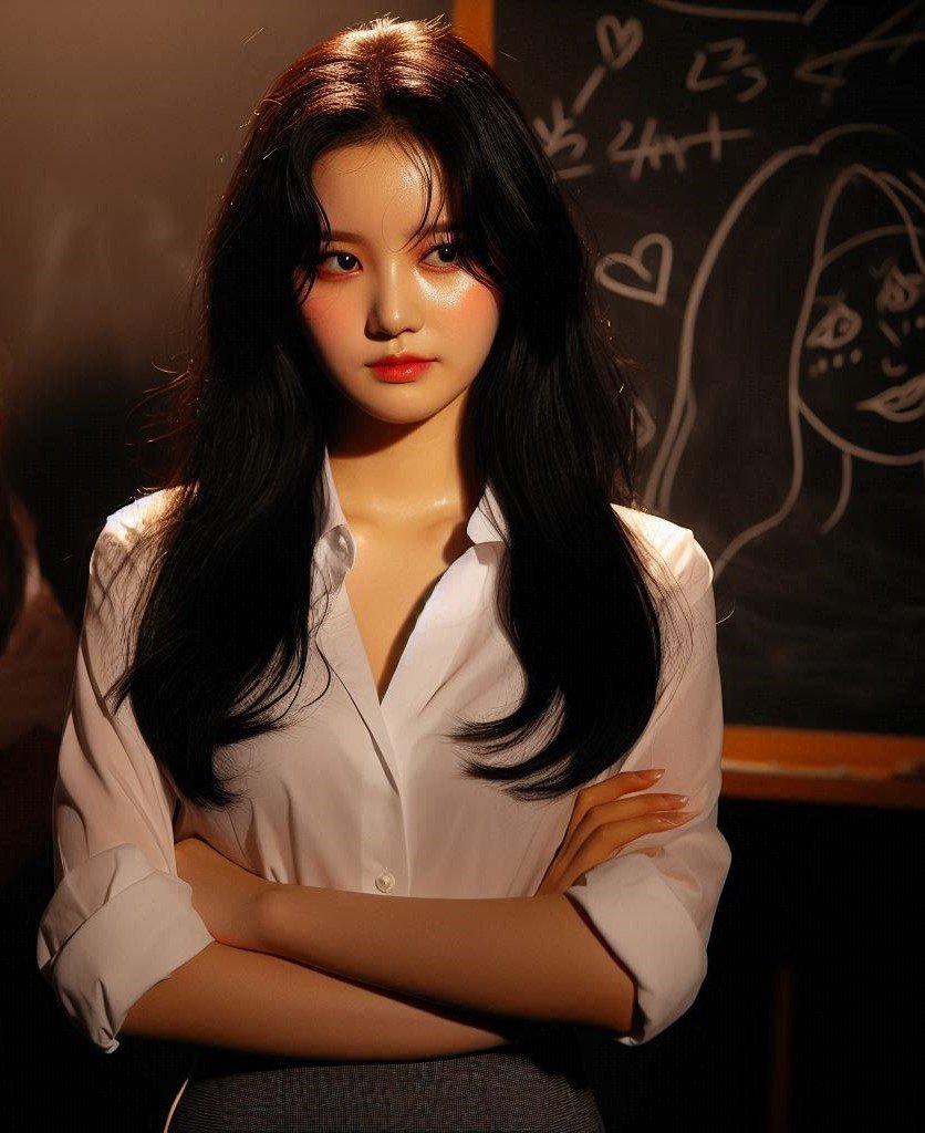 ai야~ 화가 난 예쁜 선생님들 그려줘