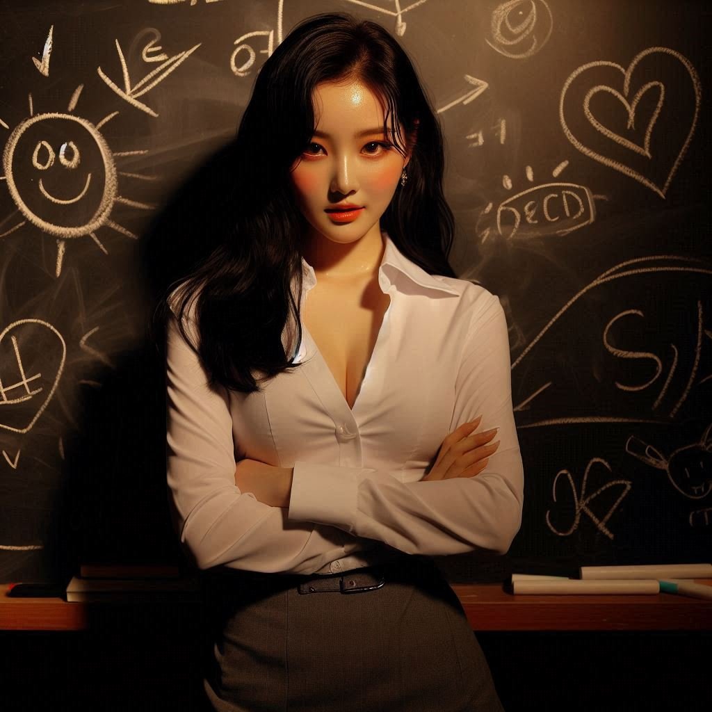 ai야~ 화가 난 예쁜 선생님들 그려줘
