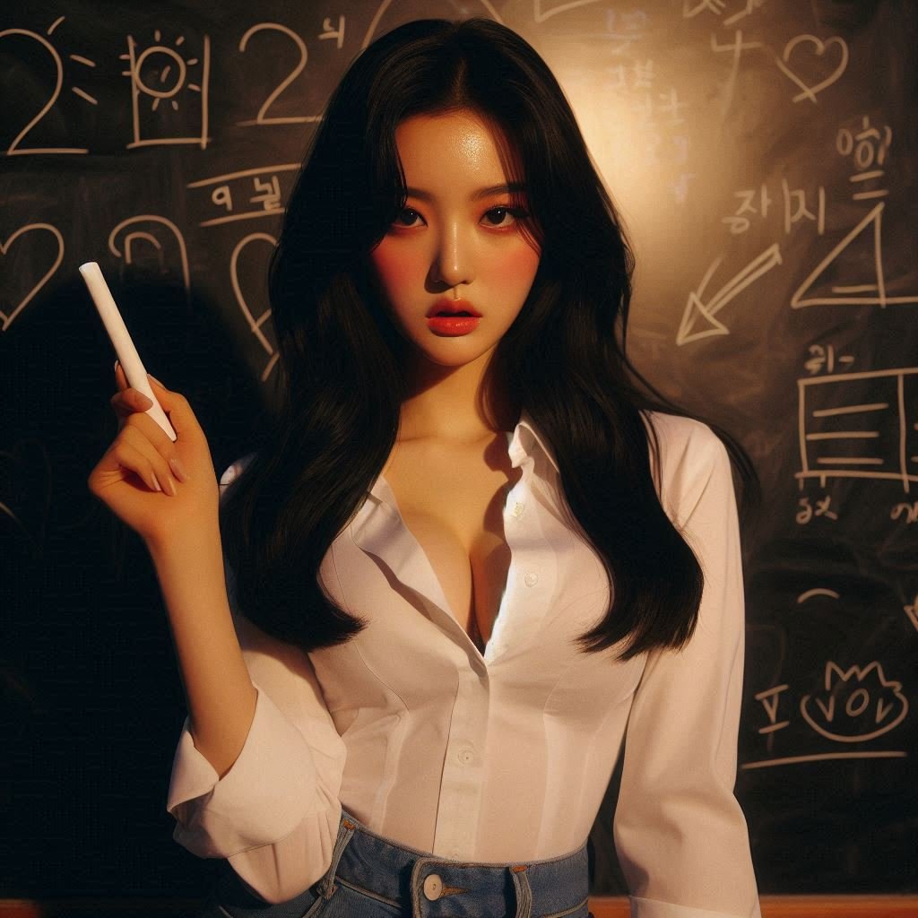 ai야~ 화가 난 예쁜 선생님들 그려줘