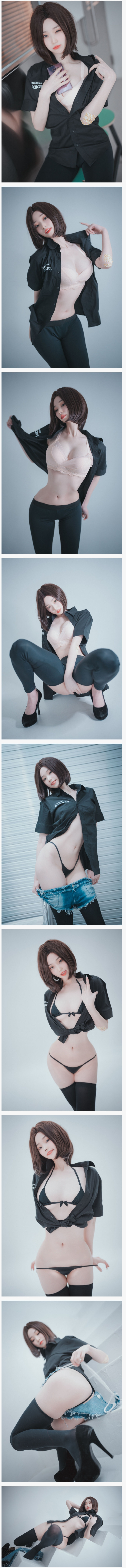 마구마구 벗어대는 삼성 갤럭시녀