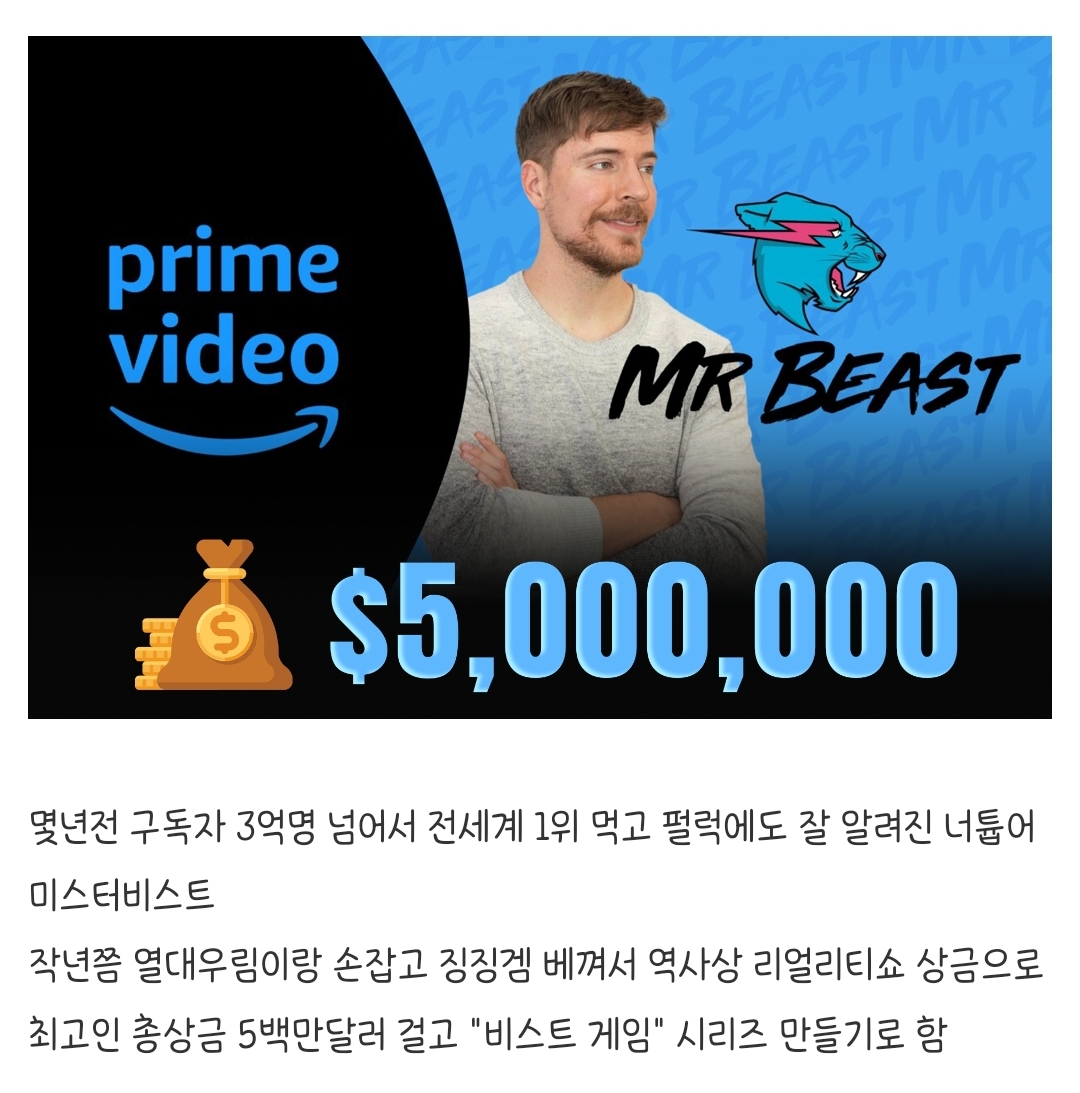 양웹 난리난 미스터비스트 짭징어게임 폭로
