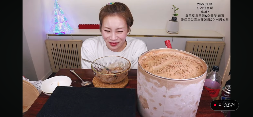 먹방유튜버 입짧은햇님 후식 클라스