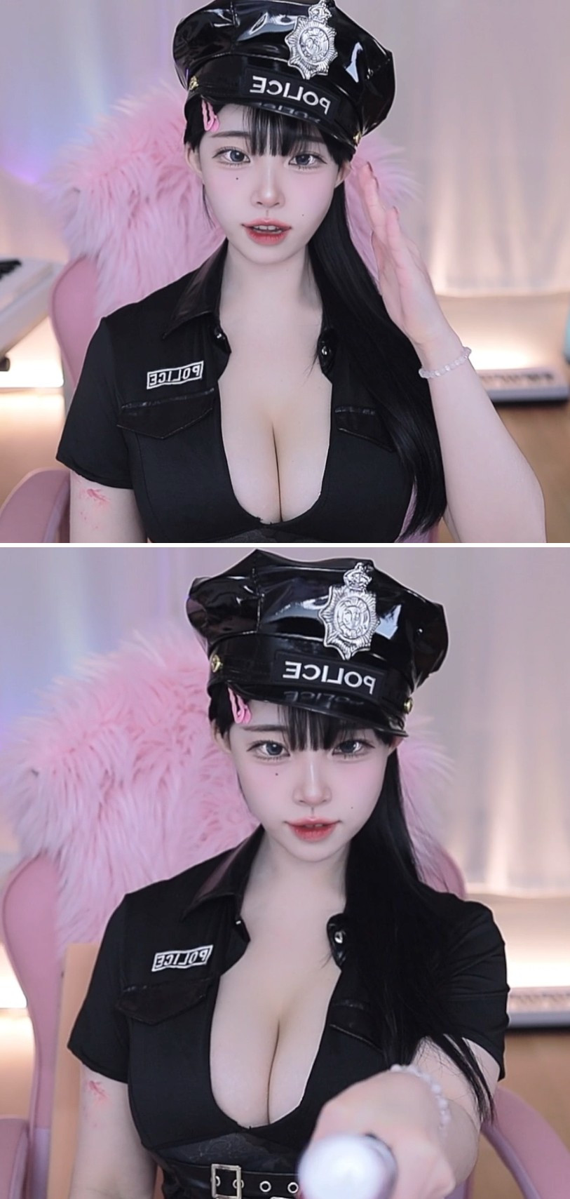 '판다TV 출신' 나는찬미 경찰복