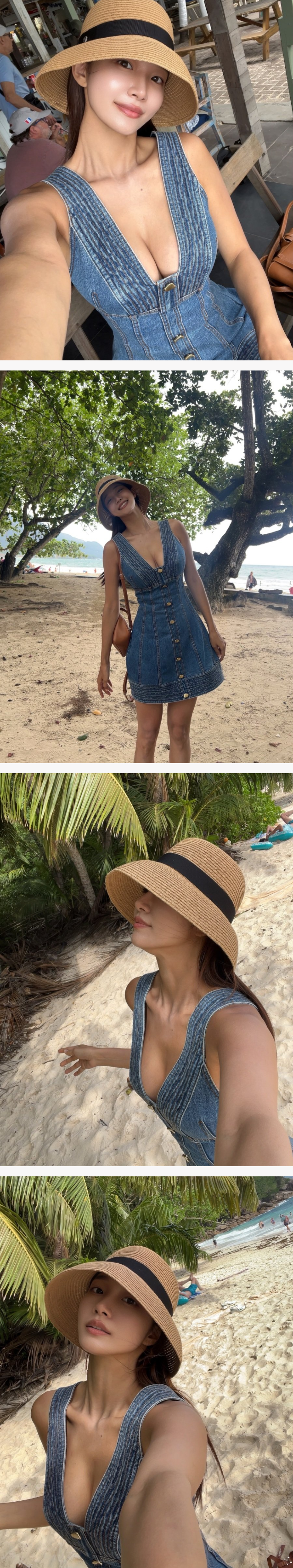 '맘중지맘' 오또맘 원피스 가슴골