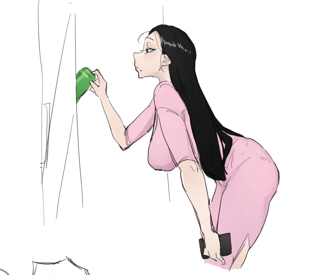 신분증 검사로 기싸움하는 아줌마