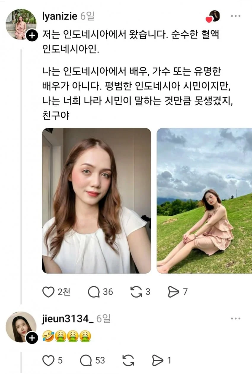 트페미들 인종차별 덕분에 스레드에 국결 포탈 열림