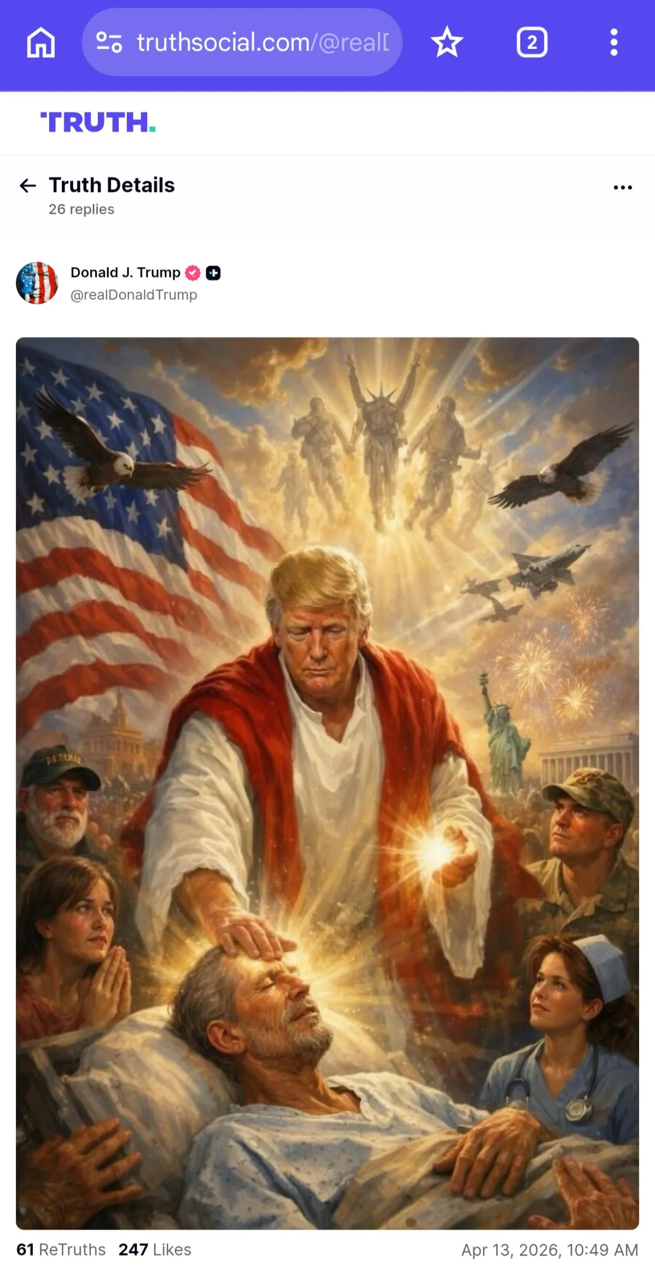 [속보] 본인을 구세주라고 생각하는 트럼프 