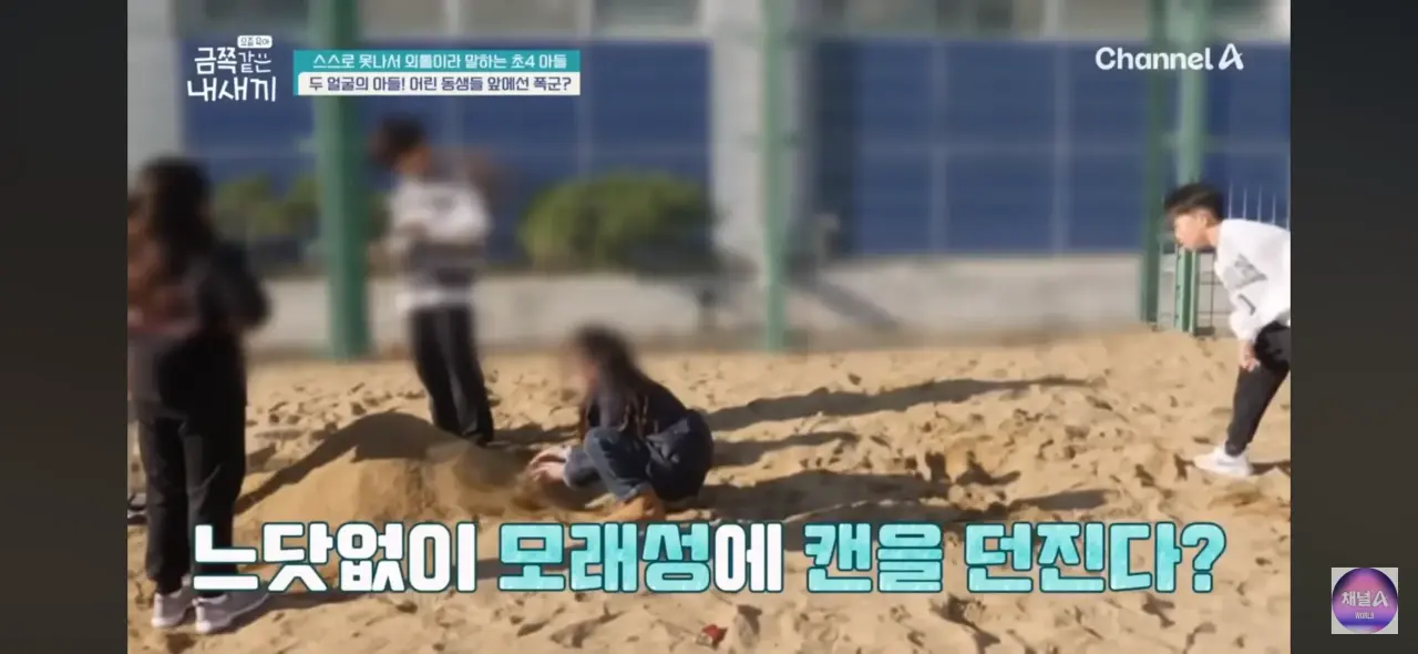 학교에서 후배 폰 벽돌 내리친 금쪽이 