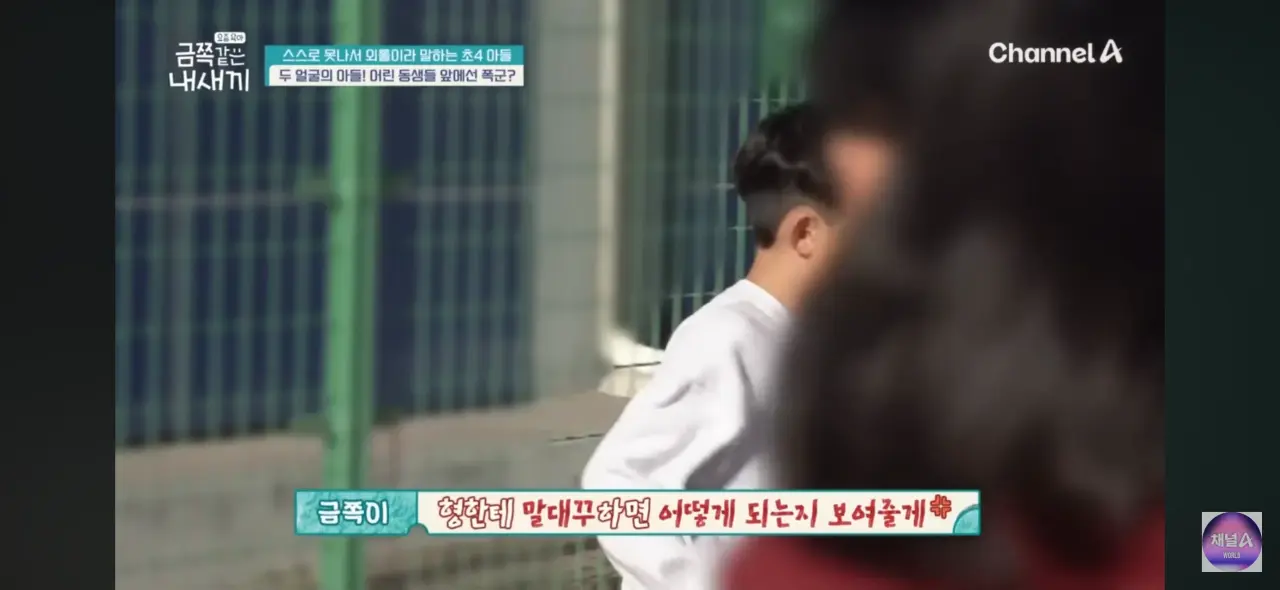 학교에서 후배 폰 벽돌 내리친 금쪽이 