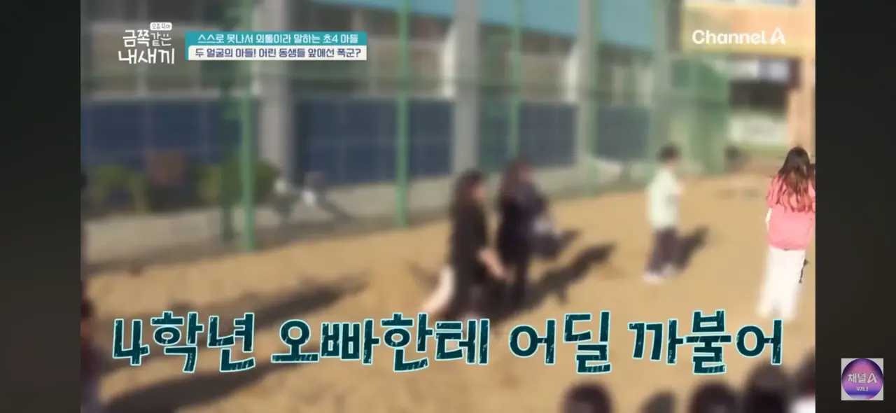 학교에서 후배 폰 벽돌 내리친 금쪽이 